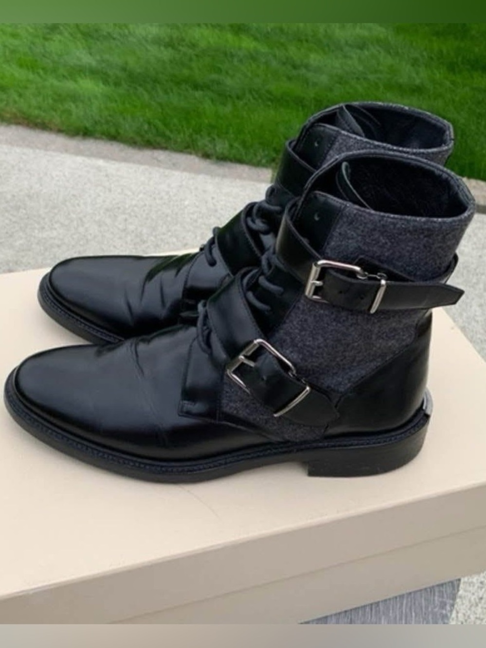 Authentic Burberry Haldworth Flat Ankle Boots